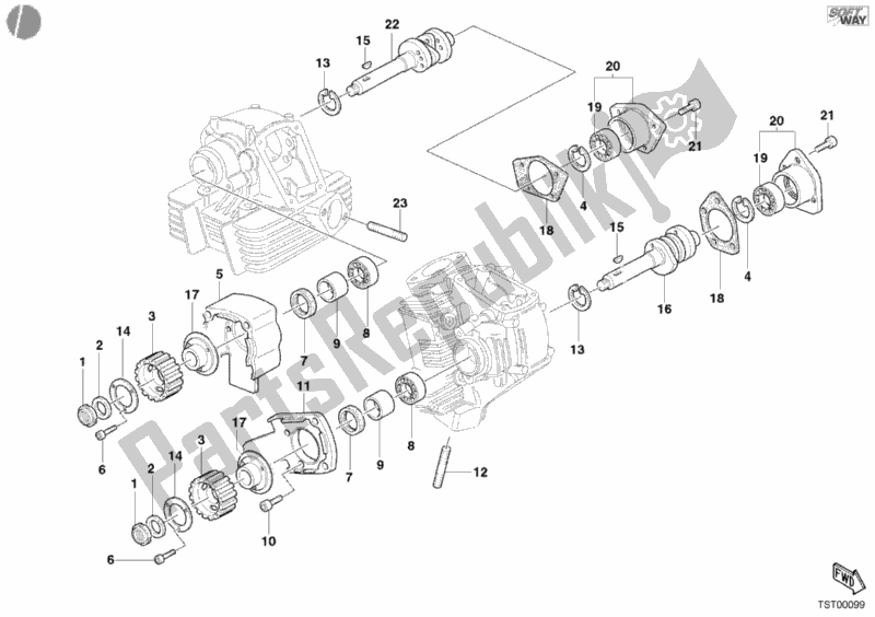 Wszystkie części do Wa? Rozrz? Dczy Ducati Monster S2R 800 2005